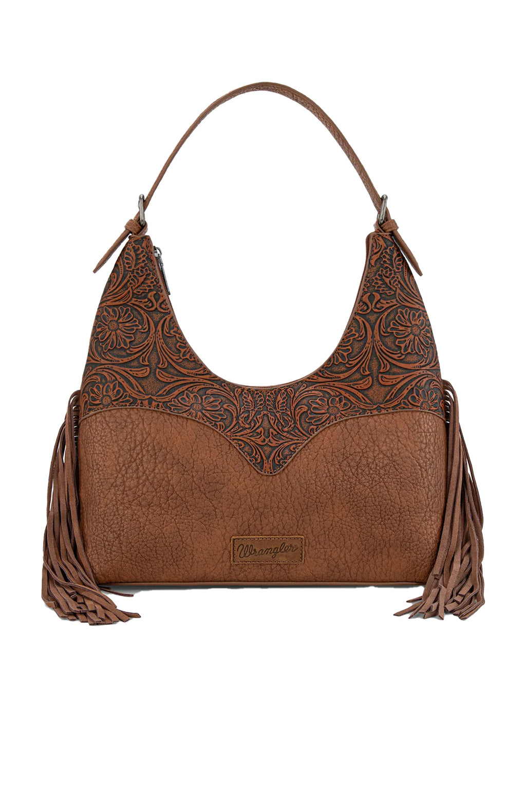 Wrangler Tooled Fringe Shoulder Bag