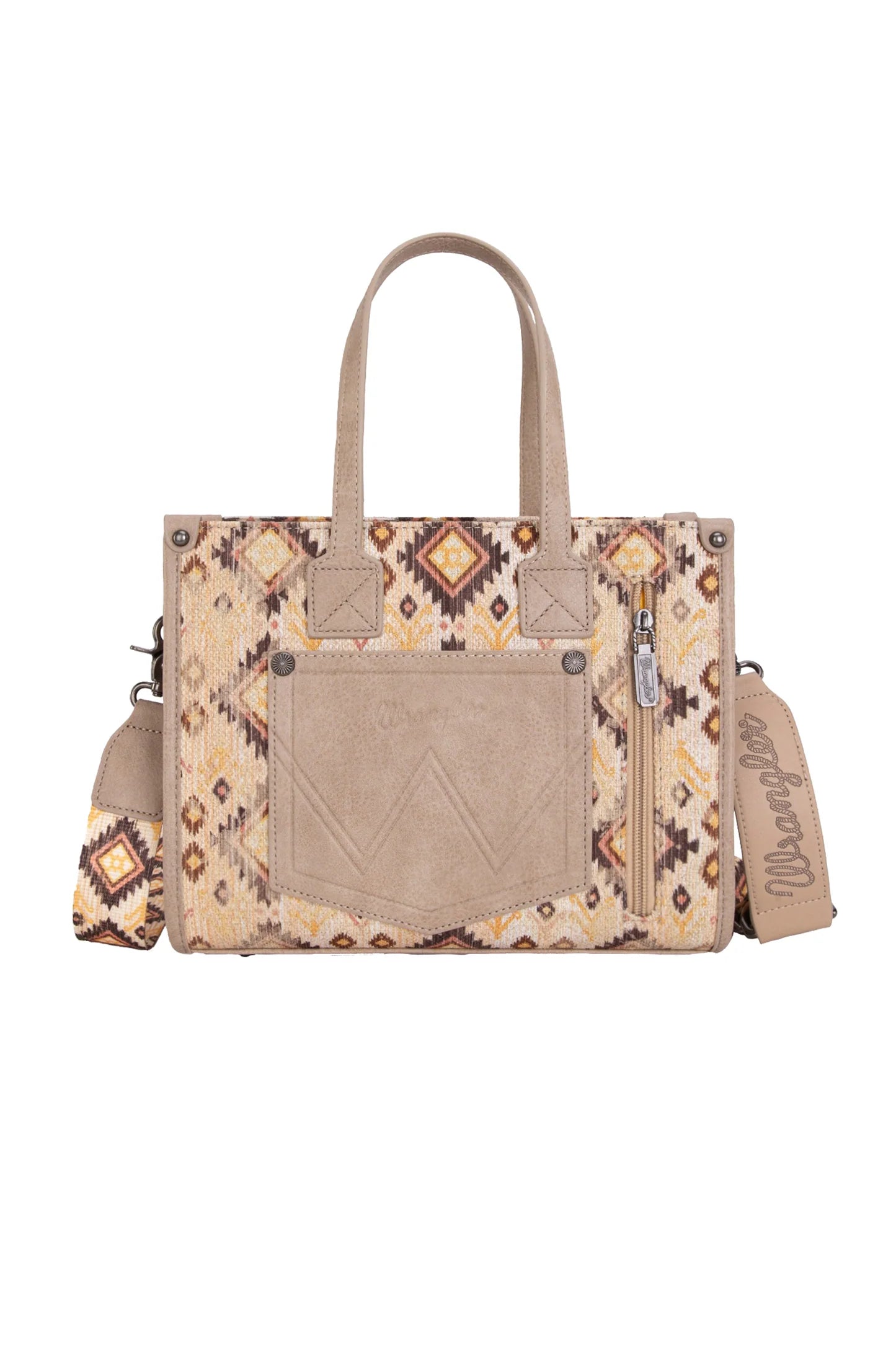 Wrangler Aztec Crossbody Tote Bag
