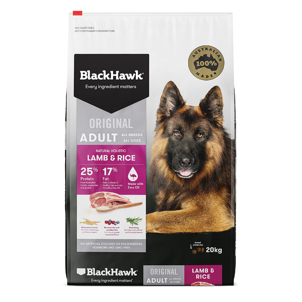 Blackhawk Lamb & Rice 20KG