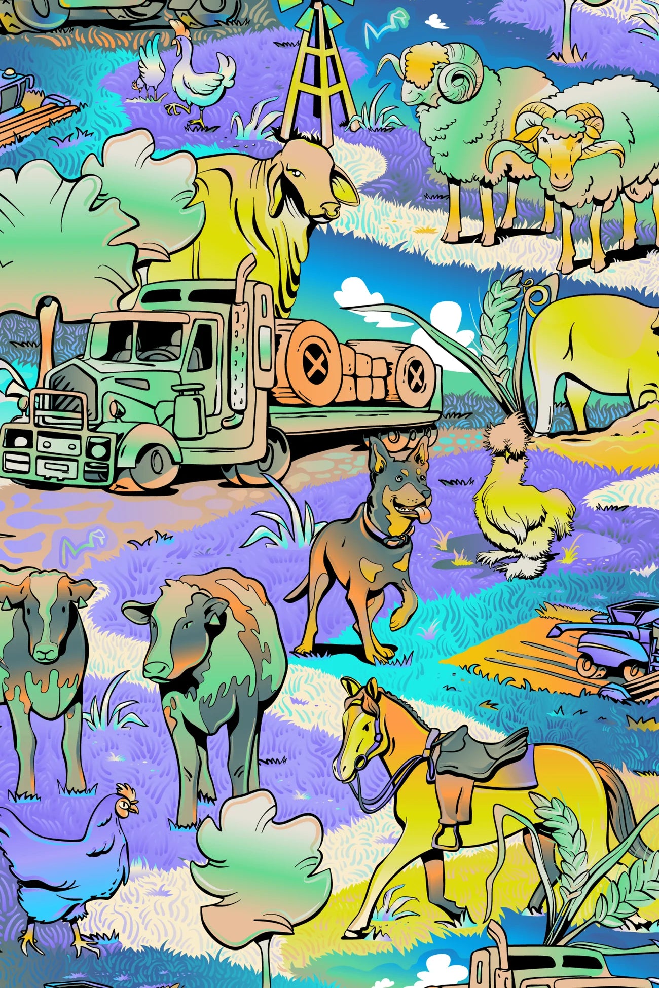 TradeMutt Kid's Full Button Work Shirt