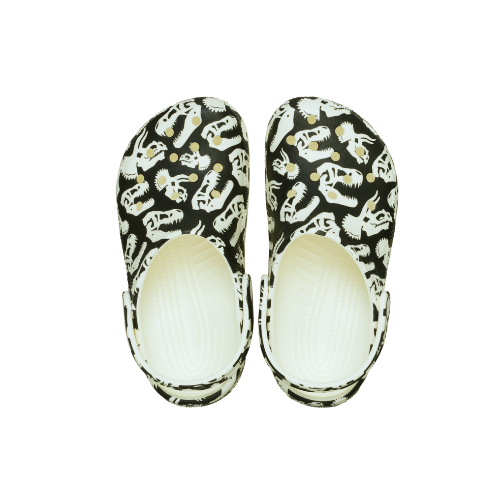 Crocs - Kids Classic Glow Dino Clog -  Glow Green