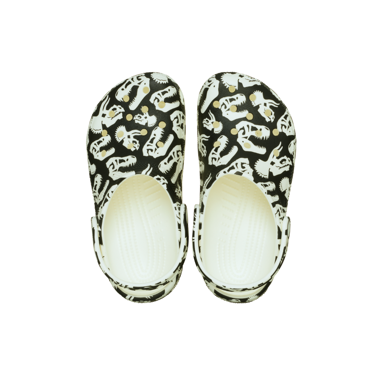 Crocs - Kids Classic Glow Dino Clog -  Glow Green