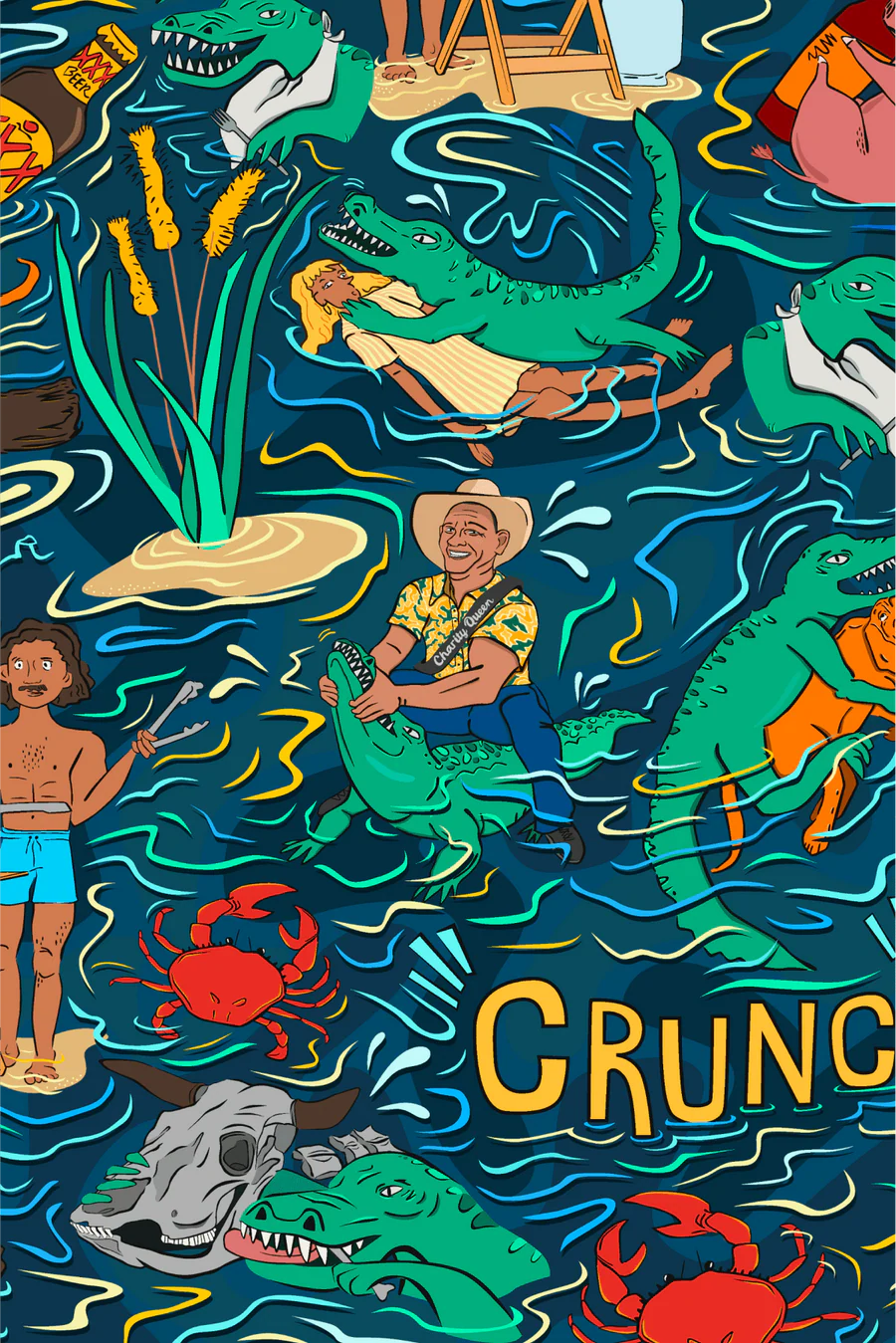 TradeMutt Men's Half Button Work Shirt