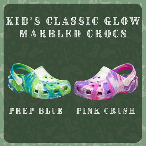 Crocs - Kids Classic Marbled Glow in the Dark Clogs