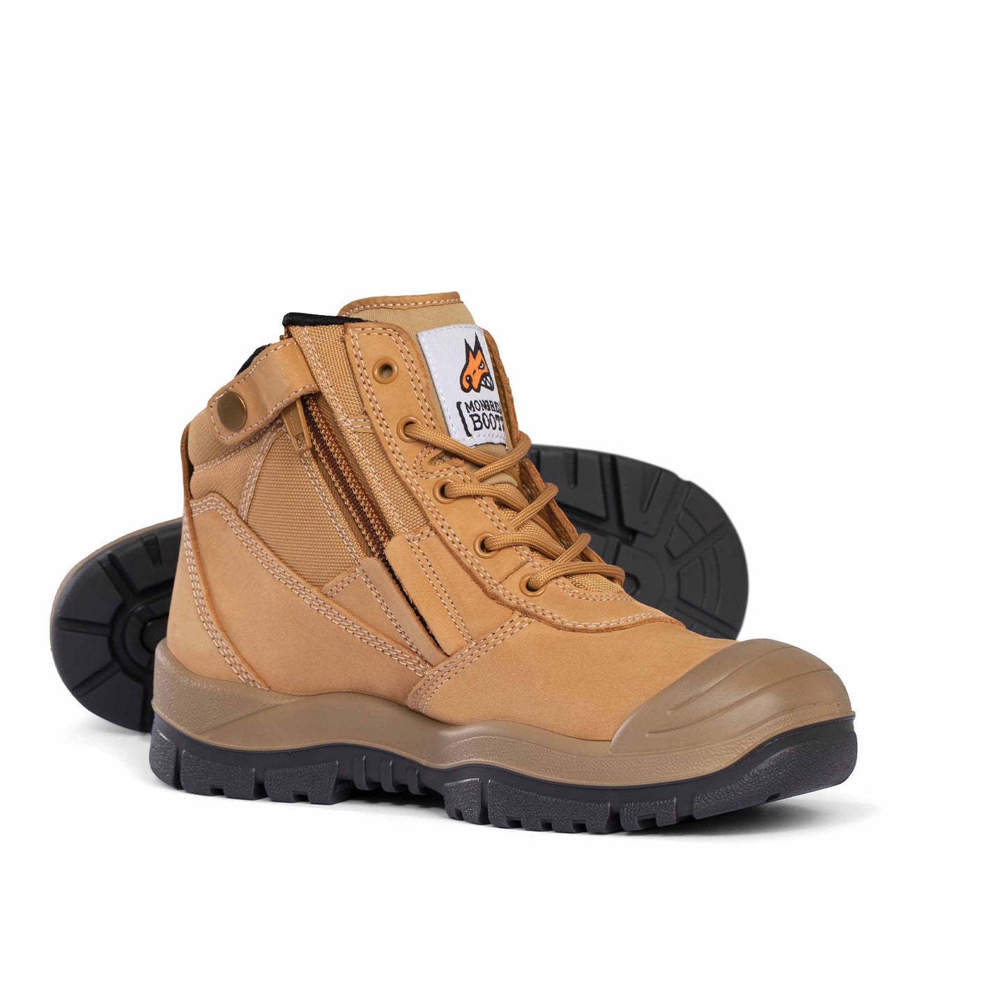 Mongrel Wheat ZipSider Steel Toe with Scuff Cap