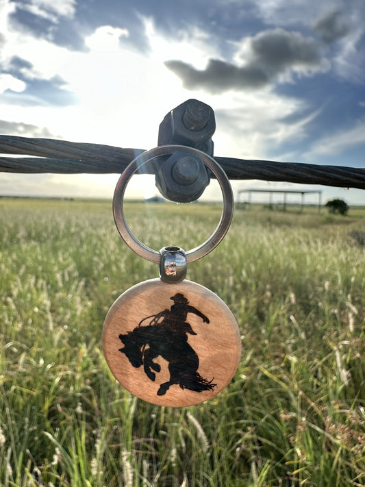 'It's About to get Western' Keychain