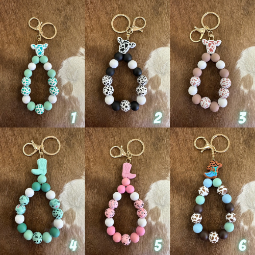 Beaded Bracelet Keychain