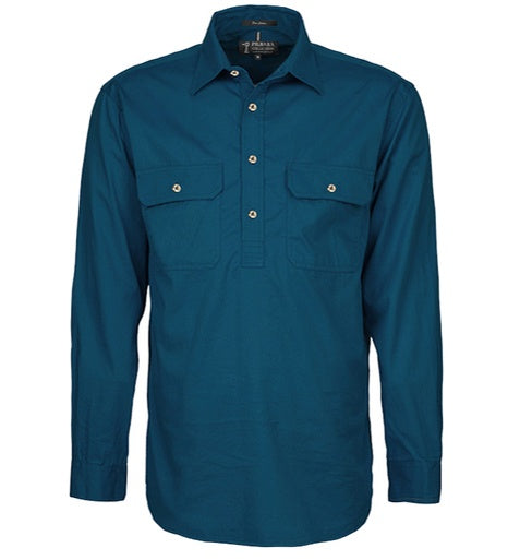 Pilbara Men's Closed Front Work Shirt - RM200CF