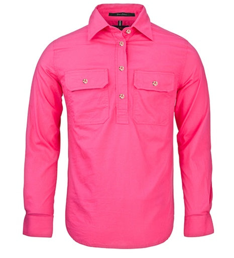 Pilbara Women's Closed Front L/S Shirt RM300CF