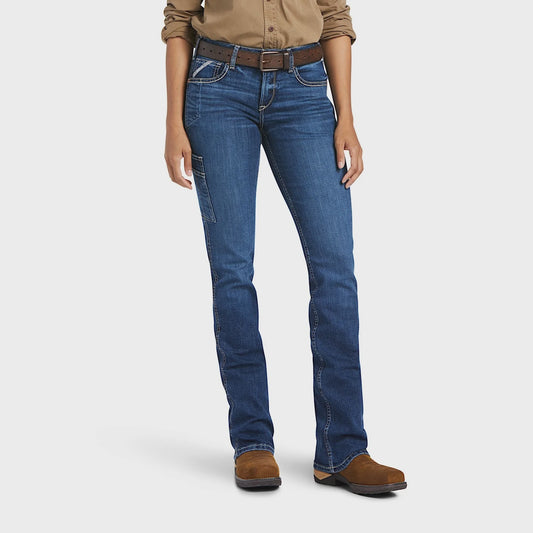 Ariat Womens Rebar Work Flex Perfect Rise Riveter Boot Cut - Atlanta