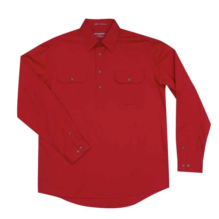 Men's Cameron Half Button Work Shirt