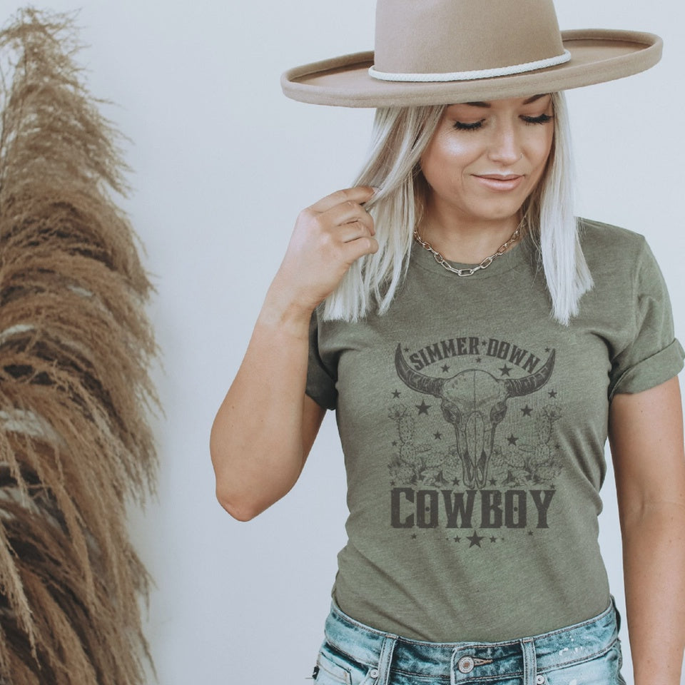 Simmer Down Cowboy Tee