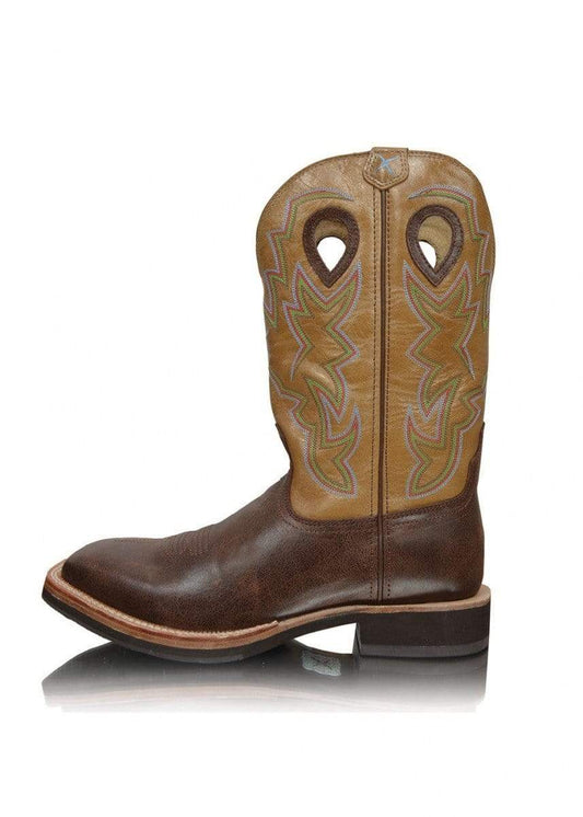 Twisted X Mens Horseman Boots - Brown/Crystal